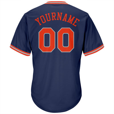Custom Button Down Baseball Jersey with Team Logo and Number for Team Gift