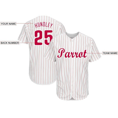 Custom Button Down Baseball Jersey with Player Name and Number