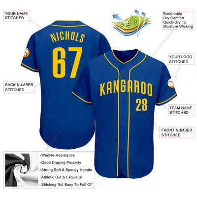 Custom Baseball Team Jersey with Custom Text and Number