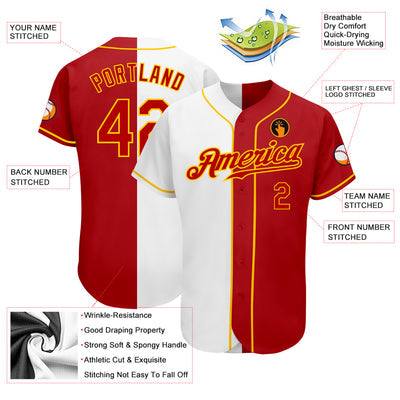 Custom Baseball Team Uniform with Custom Name Number Embroidered