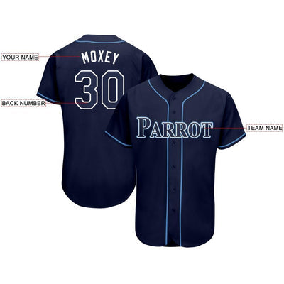 Custom Button Down Baseball Jersey Embroidered Name Number