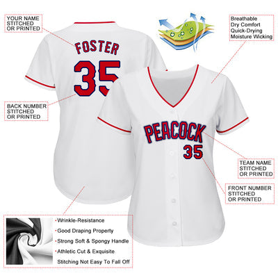 Varsity Style Custom Baseball Uniform with Player Name and Number