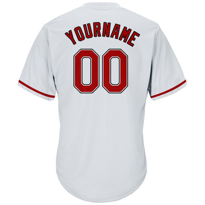 Family Matching Custom Button Down Baseball Jersey with Player Name and Number