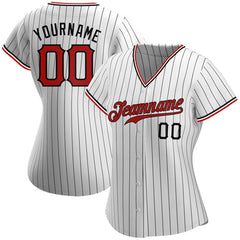 Pinstripe Personalized Baseball Shirt with Team Name and Logo