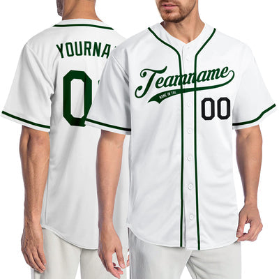 Custom Button Down Baseball Jersey with Player Name and Number for Graduation Gift