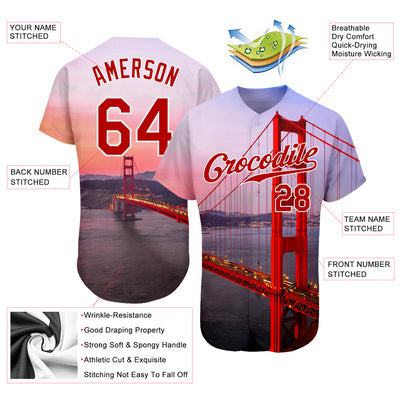 Custom Button Down Baseball Jersey with Personalized Name Number for College Teams