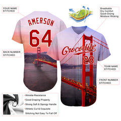 Custom Button Down Baseball Jersey with Personalized Name Number for College Teams