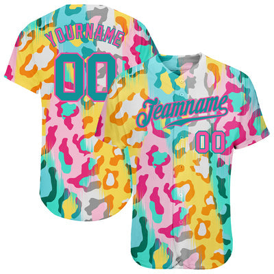 Custom Baseball Team Uniform with Custom Text and Number for Cheer Teams