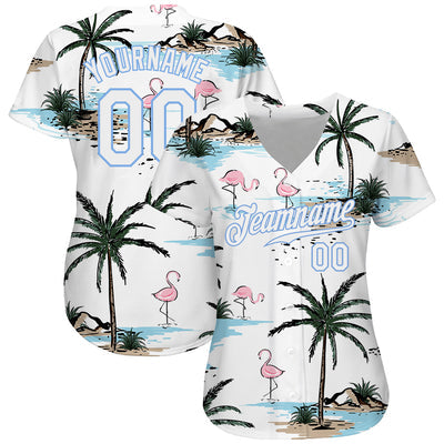 Custom Button Down Baseball Jersey with Team Logo and Number Stitched Printed