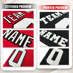 Loose Fit Personalized Team Football Jersey with Team Name and Player Number